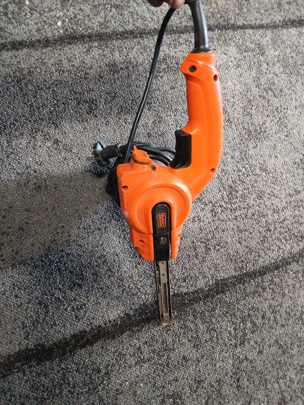 Black+Decker elektrische powerfile/bandschuurmachine, Doe-het-zelf en Verbouw, Ophalen of Verzenden, Gebruikt