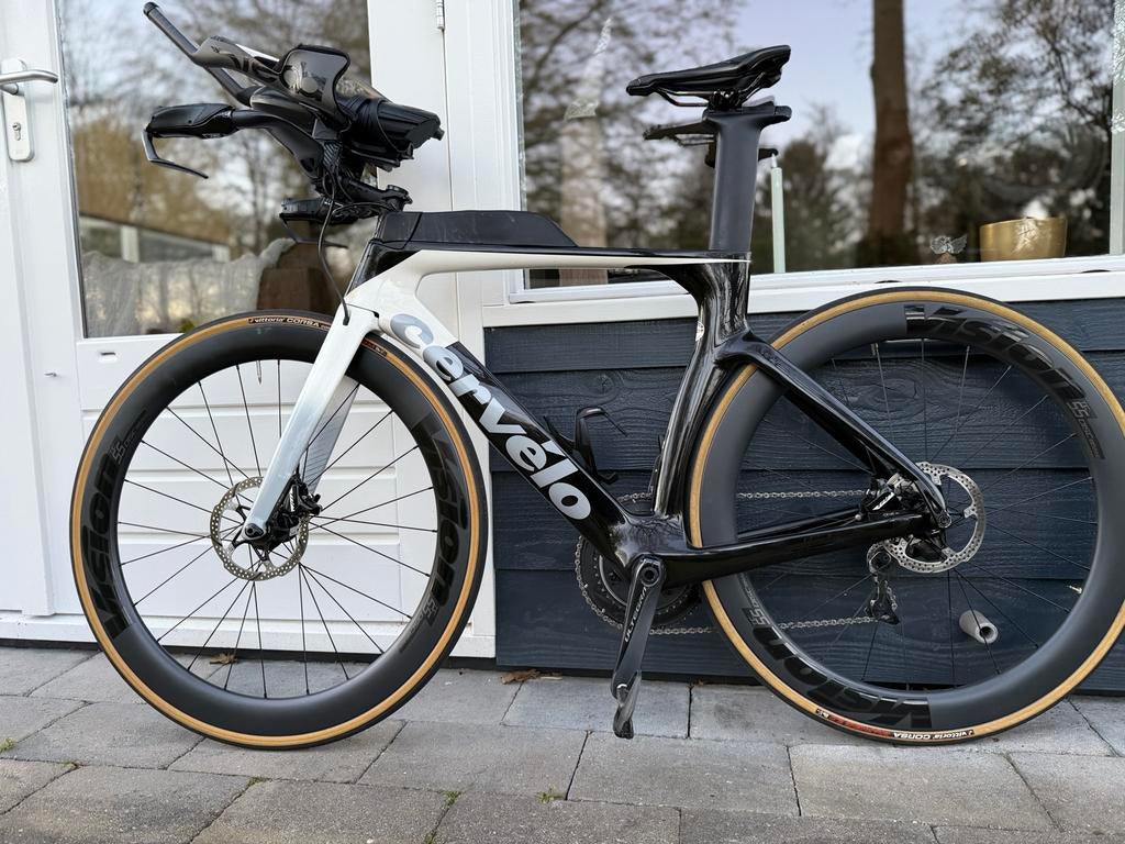 Cervélo P-serie Tijdritfiets met Elektrisch Schakelen, Overige merken, Gebruikt, Carbon, Ophalen of Verzenden