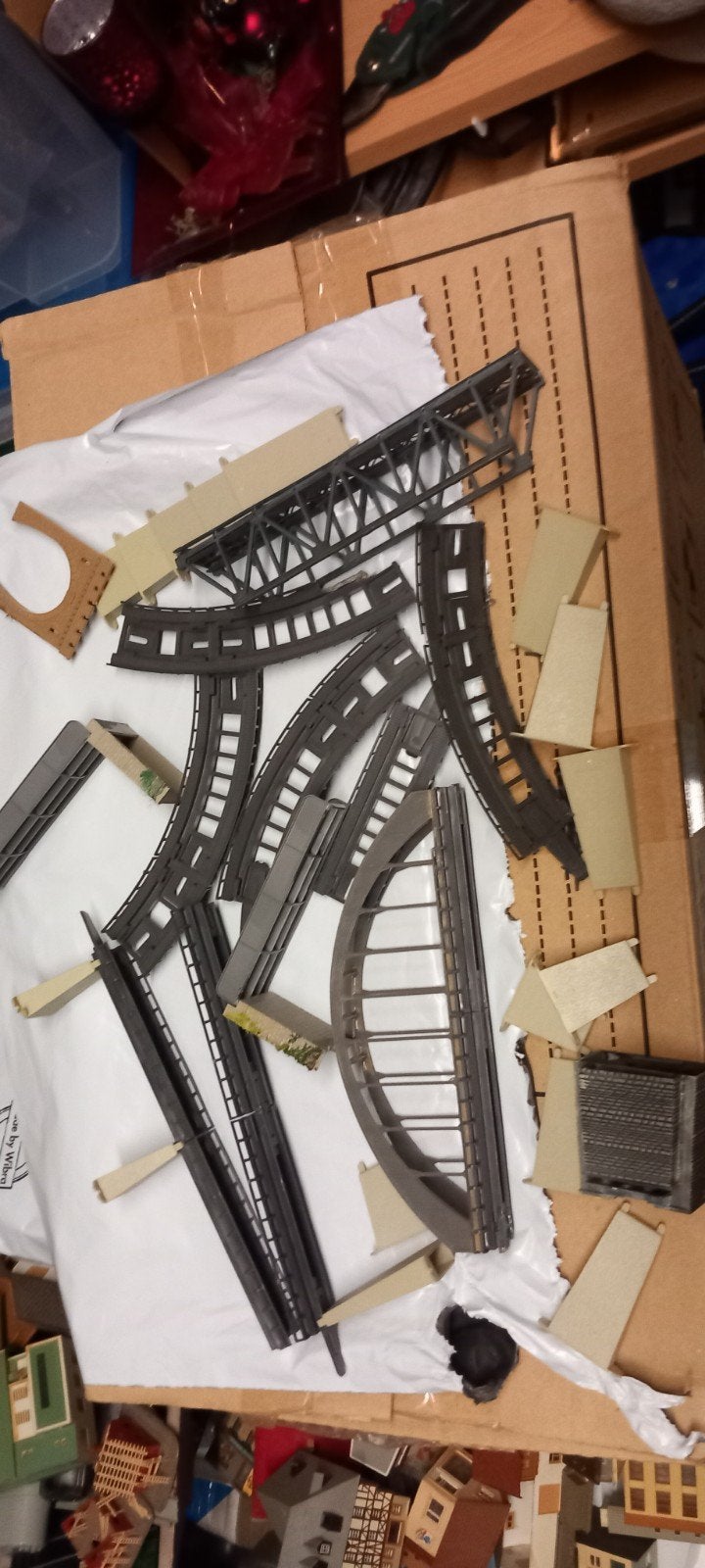 Te koop n spoor bruggen+ brugdelen+ pijlers en tunnel ingang, Overige merken, Gebruikt, Verzenden, Gelijkstroom of Wisselstroom