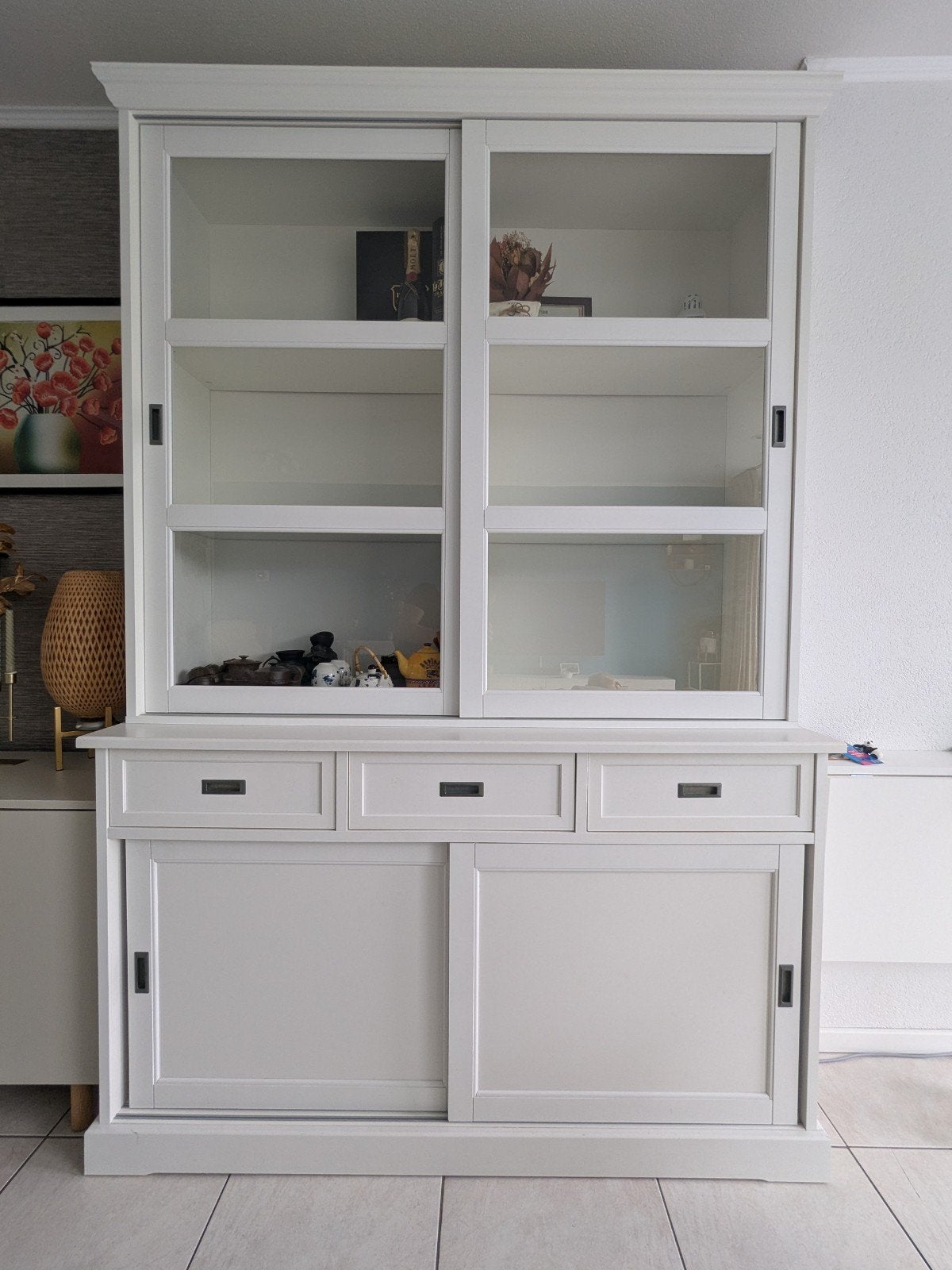 Ikea buffetkast wit, Ophalen, 25 tot 50 cm, 150 tot 200 cm, 200 cm of meer