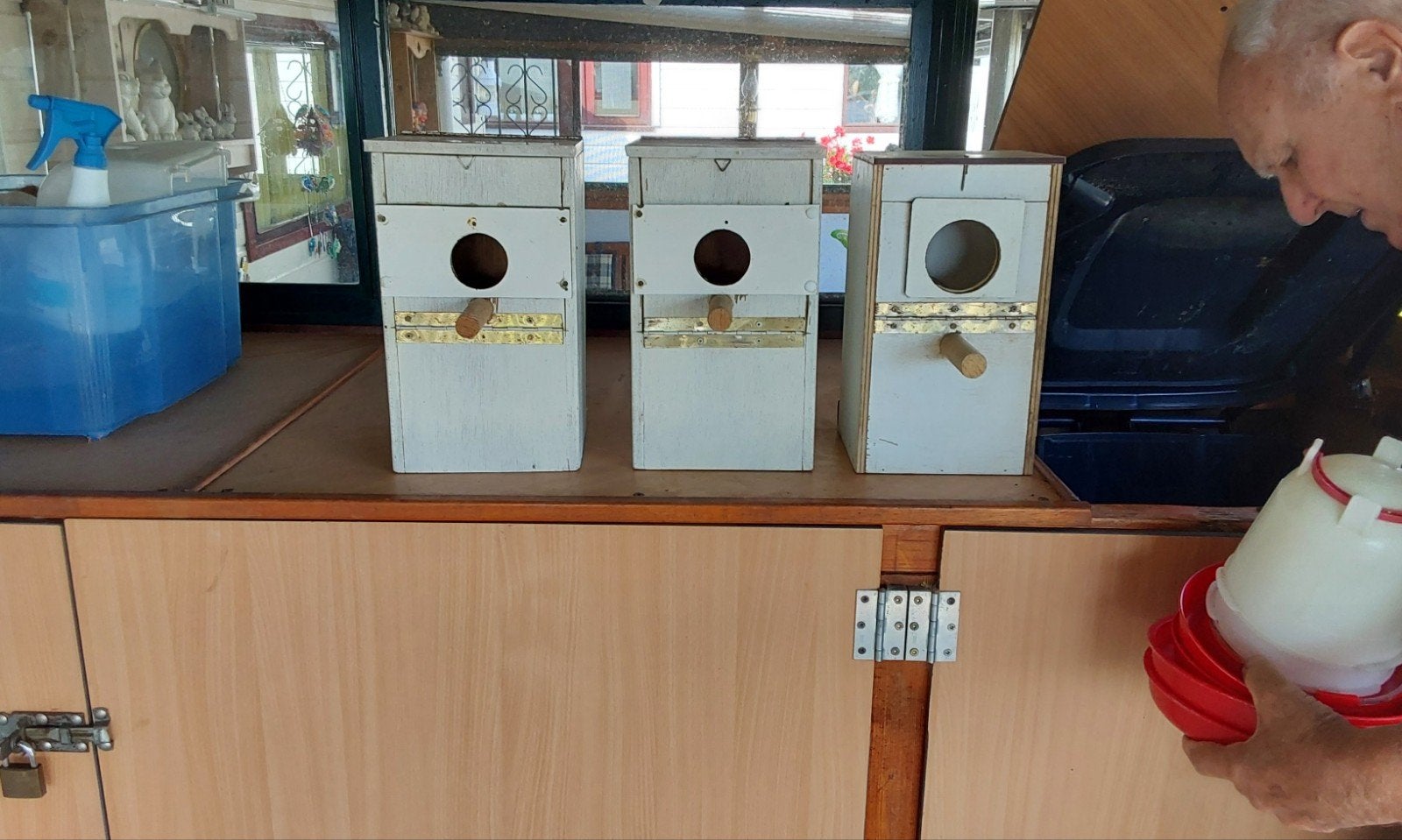 Nestkastjes/Broedhokjes voor parkieten, Ophalen, Hout, Overige typen