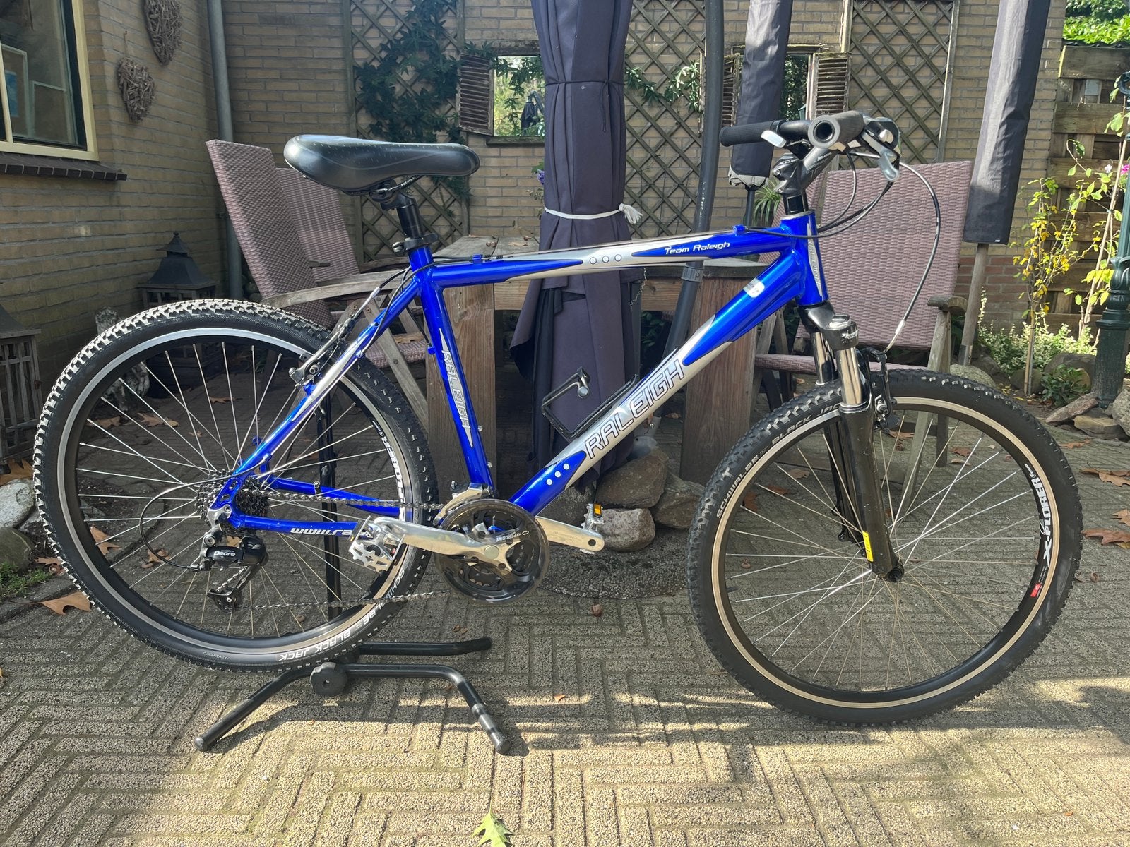 Raleigh mtb in nieuwstaat!!, Fietsen en Brommers, Velgrem, 49 tot 53 cm, Zo goed als nieuw, Meer dan 20 versnellingen
