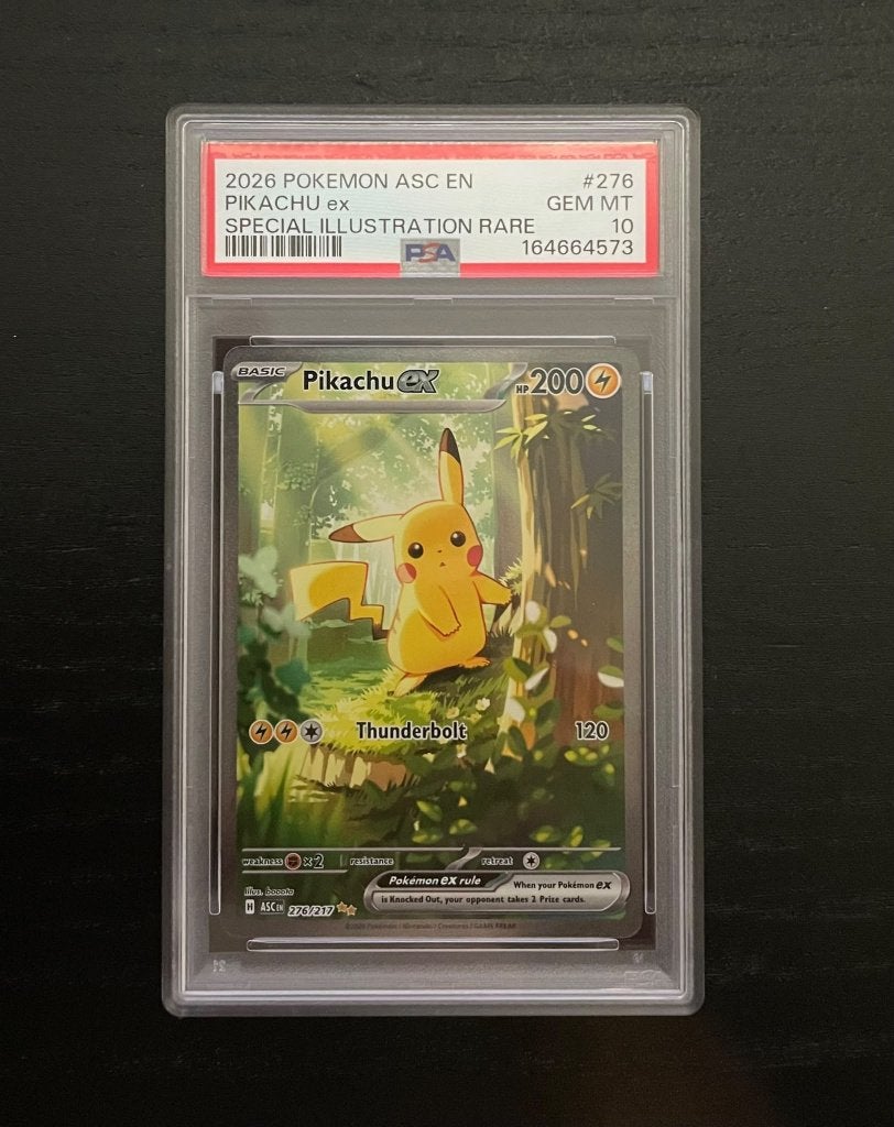 Pikachu ex 276/217 PSA 10 Ascended Heroes - Treekachu, Ophalen, Nieuw, Losse kaart