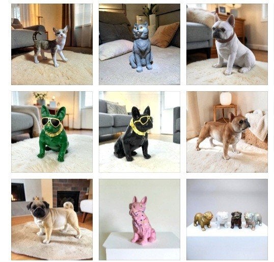 Polyester Honden, Bulldogs, Katten en Decoratieve Huisdieren, Ophalen of Verzenden, Nieuw, Hond of Kat, Beeldje of Figuurtje
