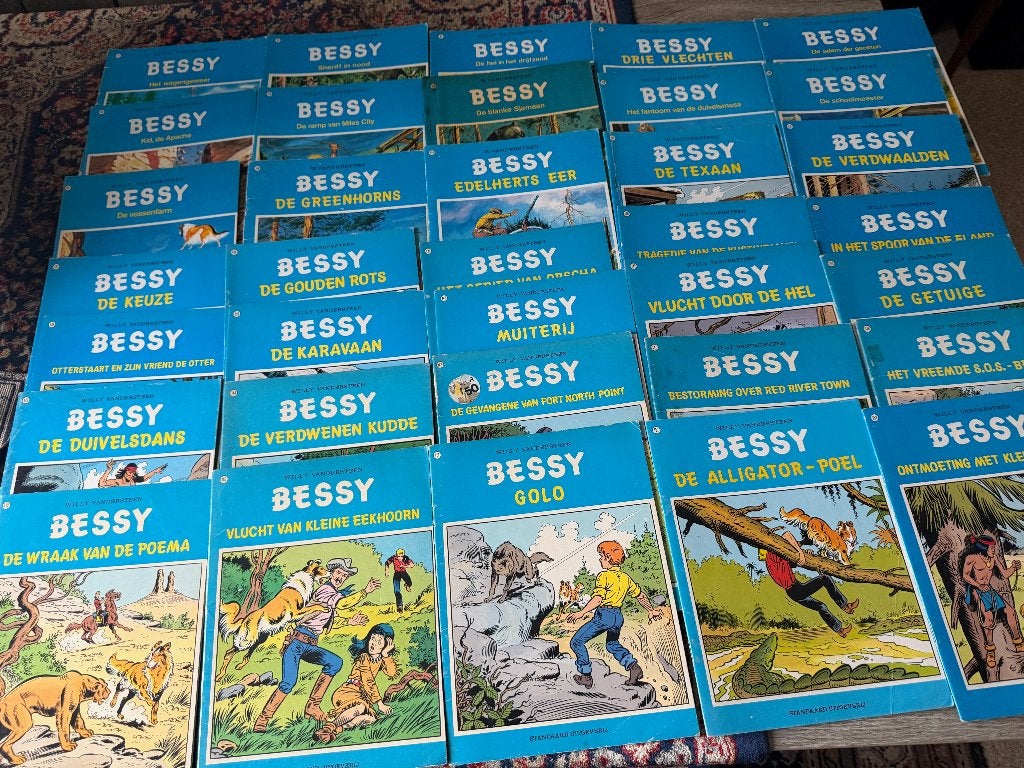Bessy. Willy Vandersteen. 36 Albums., Willy Vandersteen, Ophalen of Verzenden, Zo goed als nieuw, Meerdere stripboeken