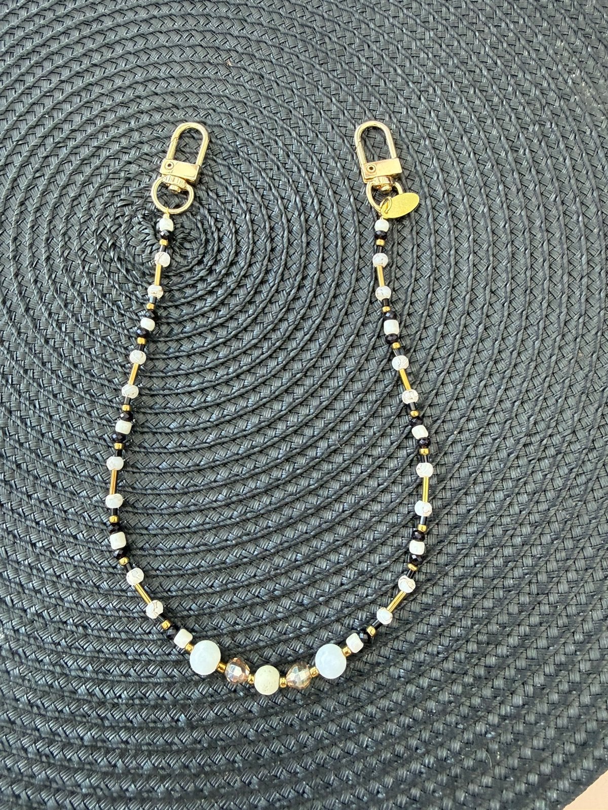 Telefoonstrap met lavasteen nieuw, Ophalen of Verzenden, Nieuw, Telefoonhanger of Accessoire, Universeel