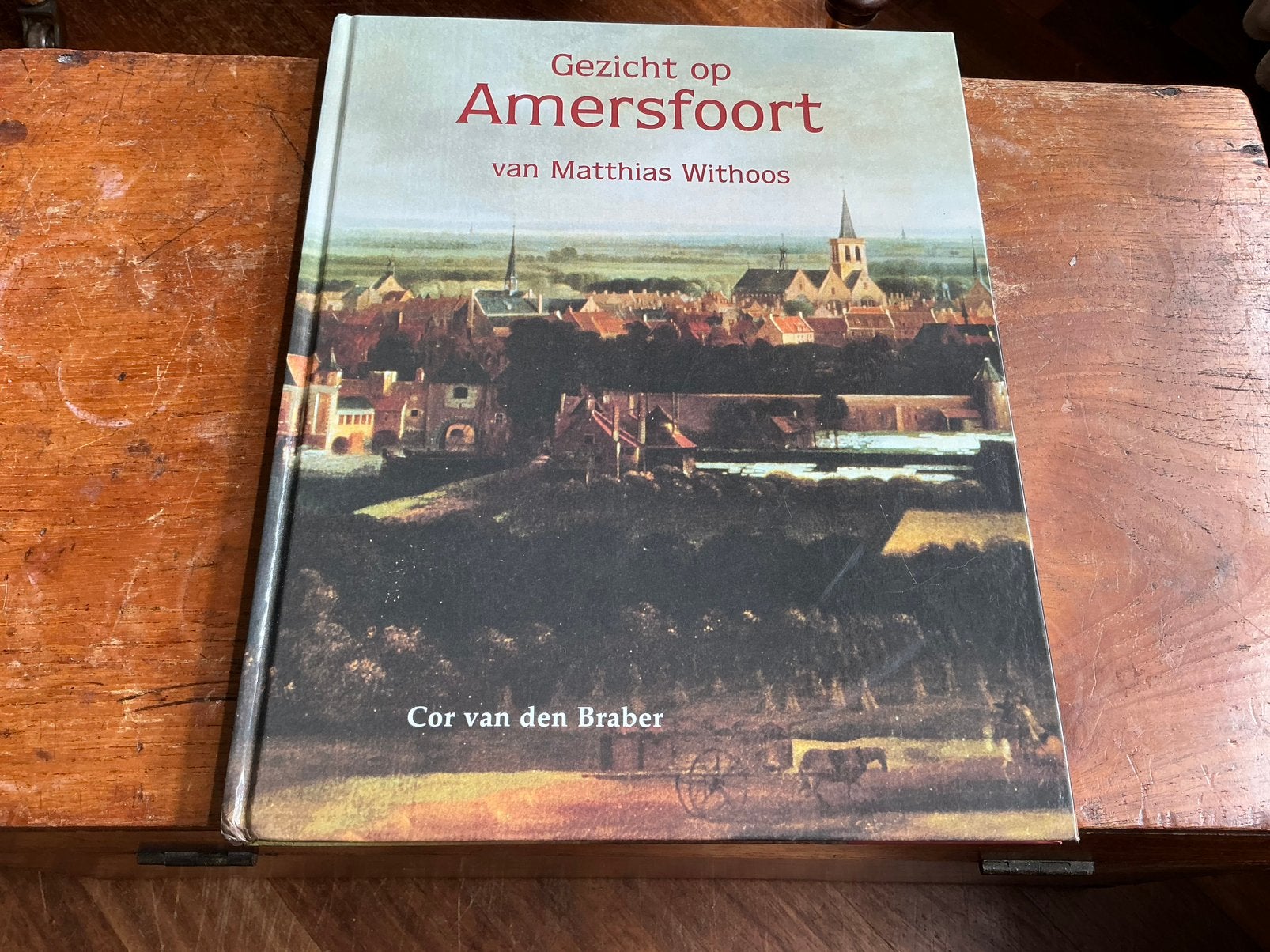 Gezicht op Amersfoort van Matthias Withoos - Cor van den Bra, Ophalen of Verzenden