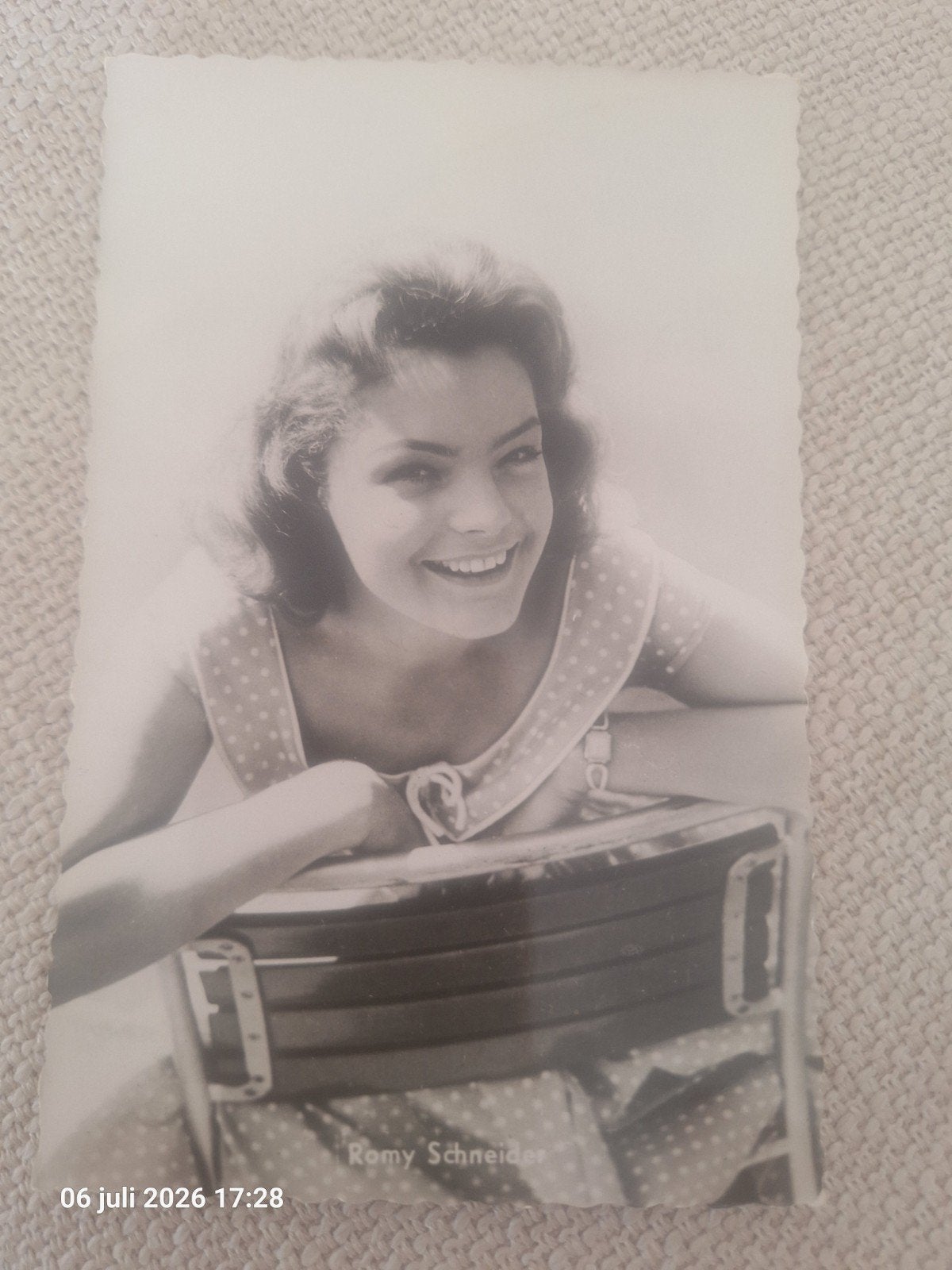 Romy Schneider kaart, Ophalen of Verzenden, Gebruikt, Film, Foto of Kaart