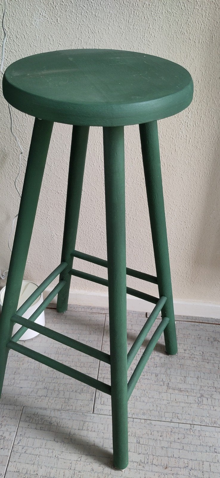 Leuke kruk of plantentafel, Ophalen, Hout