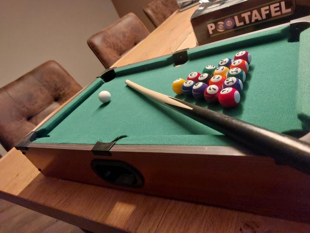Mini Pooltafel, Ophalen, Zo goed als nieuw, Pooltafel