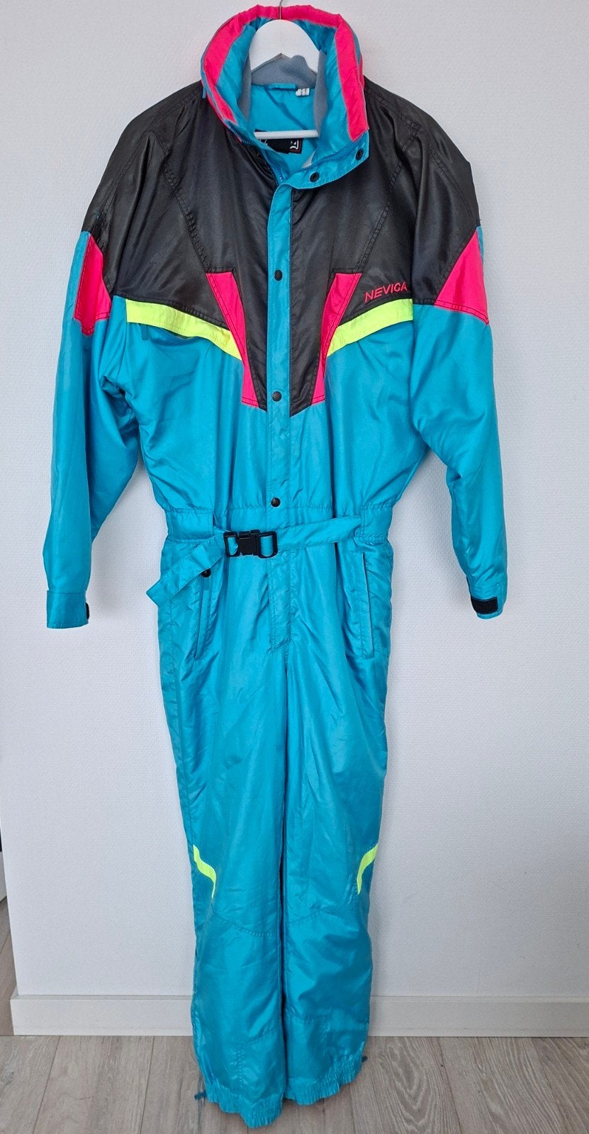 Vintage skipak 52/XL retro fout après-ski carnaval klunen, Ophalen of Verzenden, Zo goed als nieuw, Maat 52/54 (L), Pak