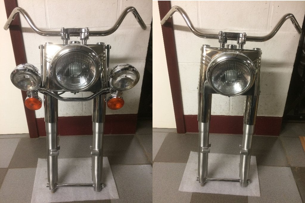 Harley Fatboy / Heritage voorvork (EVO/TWIN-CAM met 19mm as, Ophalen
