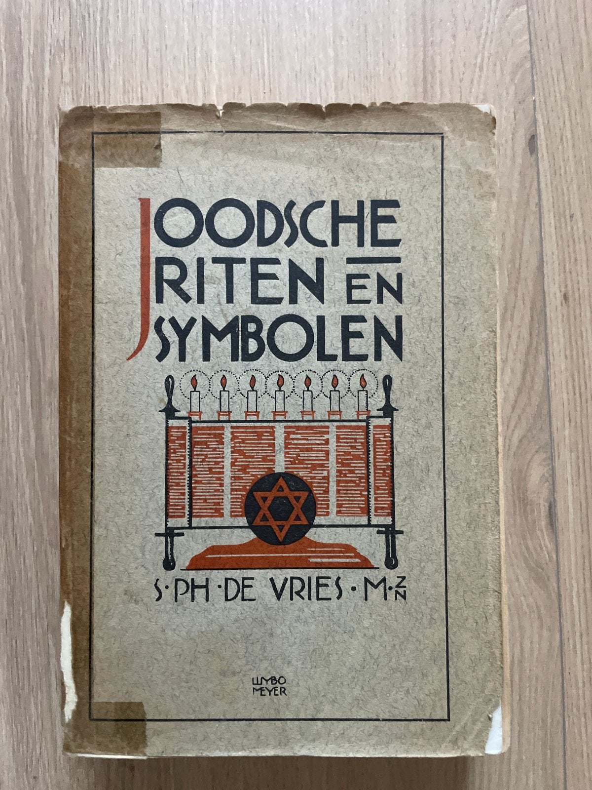 Oud boek: Joodsche Riten en Symbolen - S. Ph. de Vries (1932, Ophalen of Verzenden, Gelezen, Jodendom