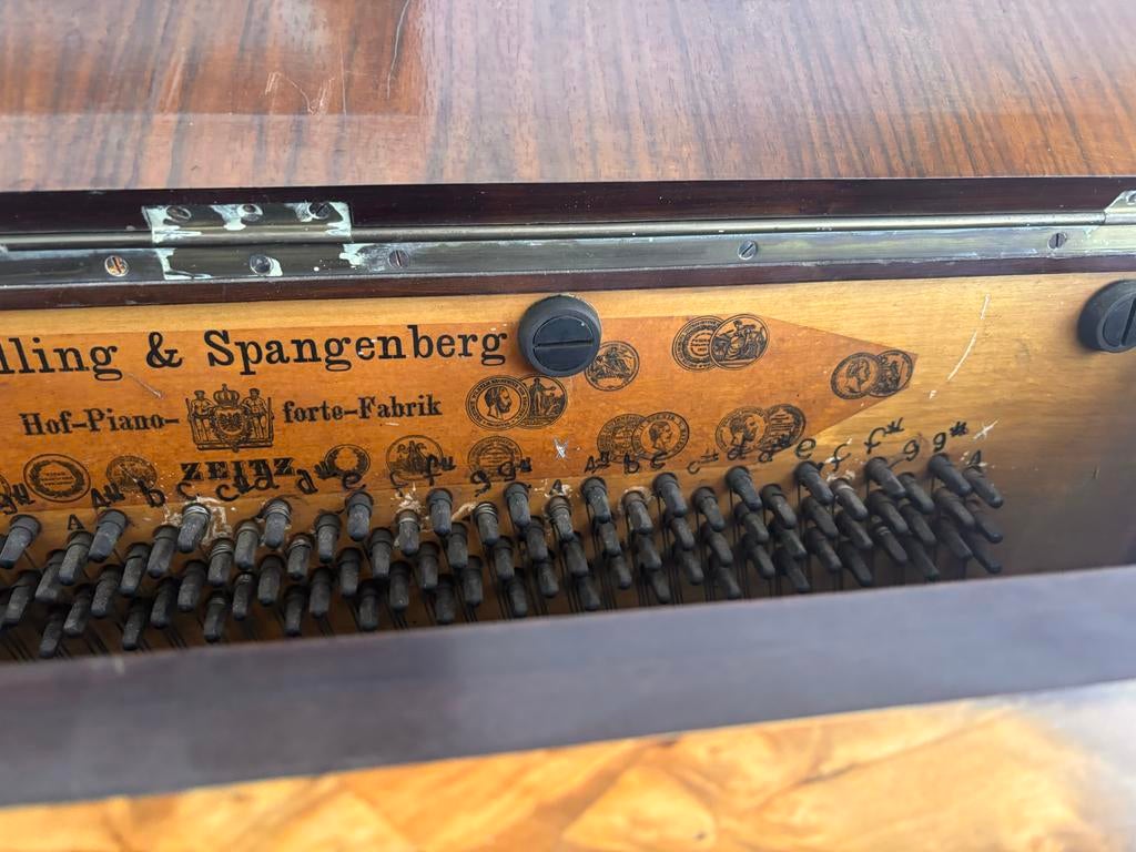 Hölling & Spangenberg piano, Ophalen, Gebruikt, Bruin, Piano