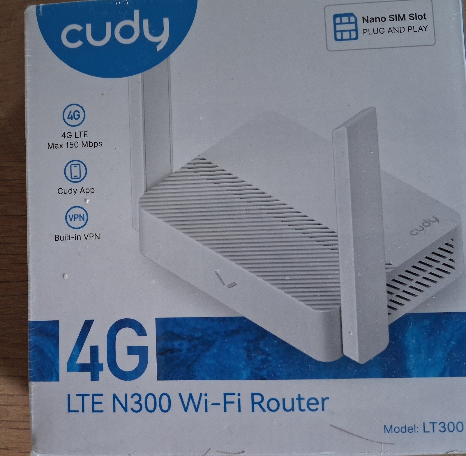 Cudy LT300 4G LTE N300 Wi-Fi Router - Nieuw in doos, Computers en Software, Ophalen of Verzenden, Nieuw, Router, Cudy