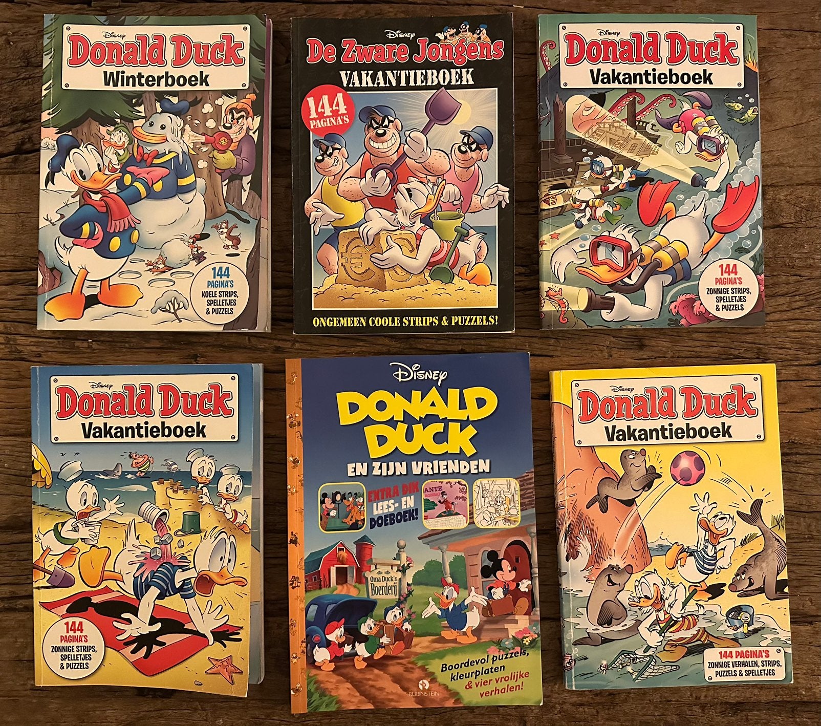 6x Donald Duck  Vakantieboeken, Winterboek & Doeboek, Europa, Ophalen of Verzenden, Zo goed als nieuw, Meerdere comics