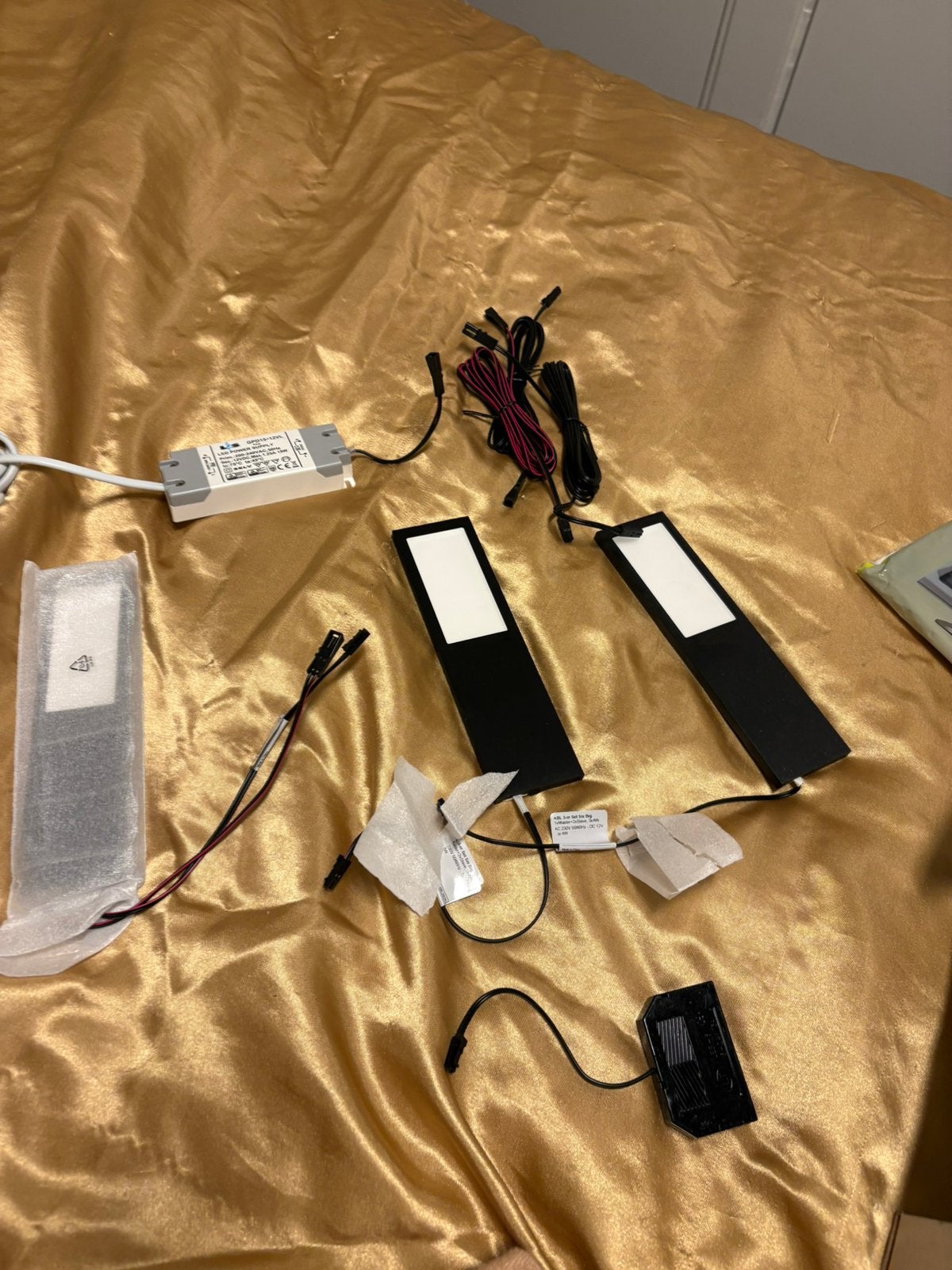 Verlichtingset 3 stuks, Ophalen, Zo goed als nieuw, E27 (groot), Led-lamp