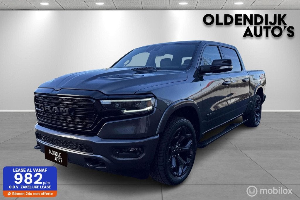 Dodge RAM 5.7 V8 HEMI Limited Crew Cab – 401 pk RAM-BOX Lu, Auto's, Dodge, Bedrijf, Te koop, RAM 1500, 4x4, ABS, Airbags, Airconditioning