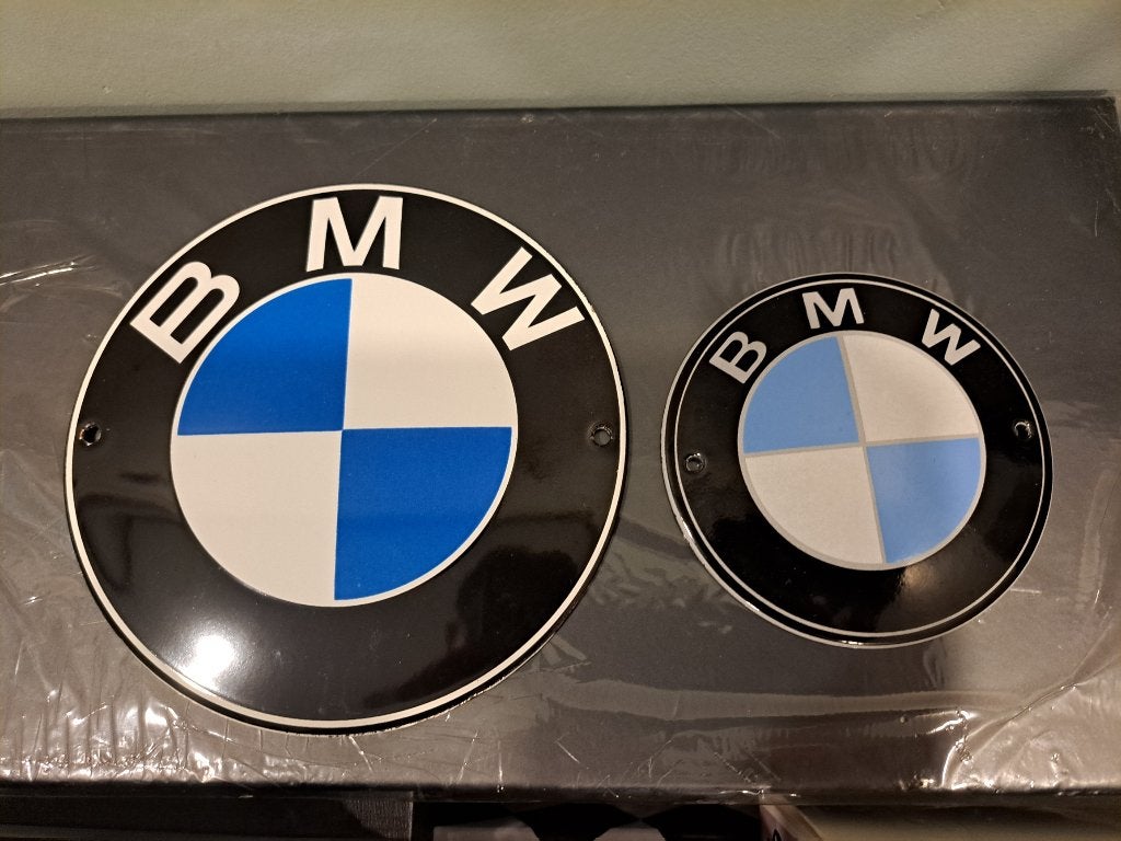 BMW emaille logo embleem, Ophalen of Verzenden, Nieuw, Auto's