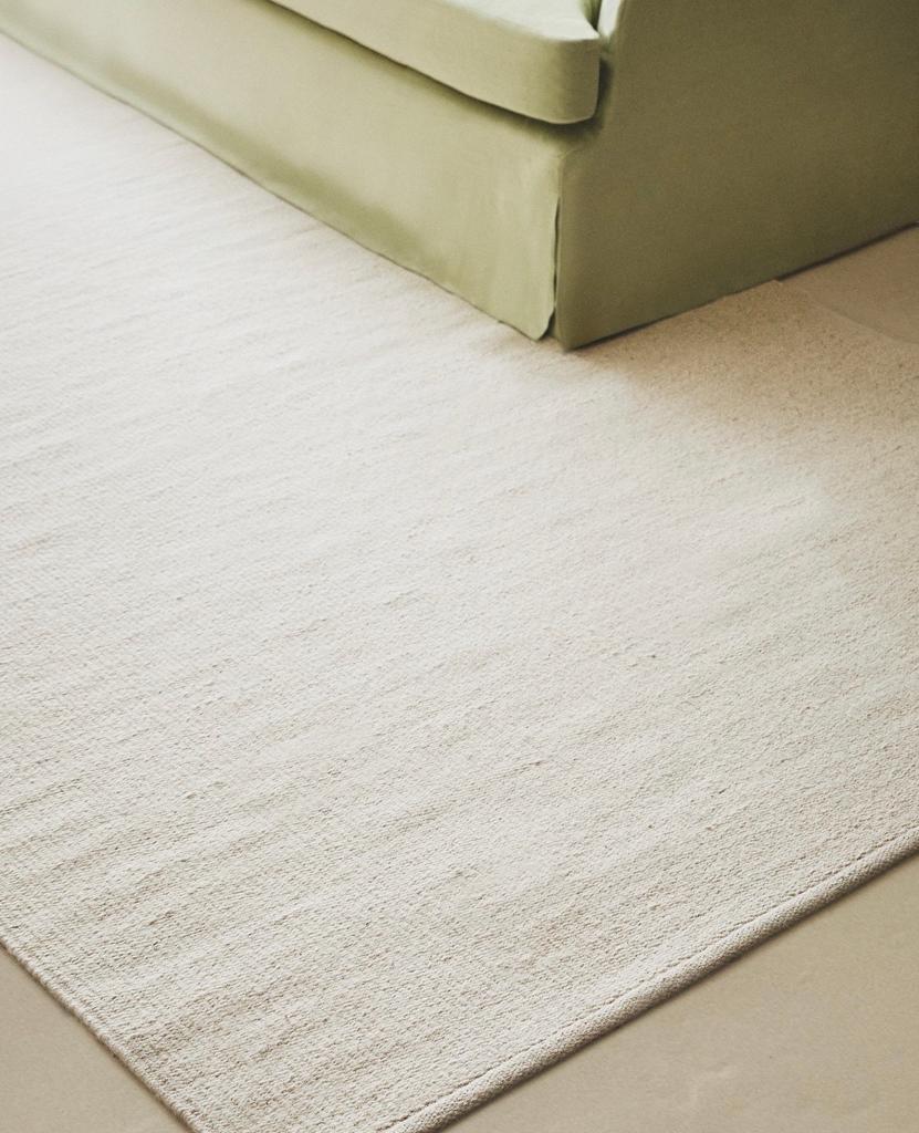 Zara Home wollen vloerkleed 200x300. Eén maand gebruikt., Ophalen, Zo goed als nieuw, Wit