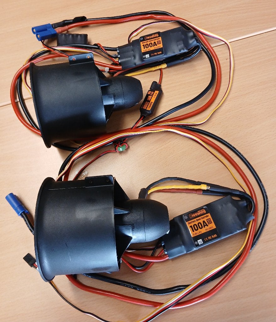 Freewing 80mm EDF A-10 onderdelen, Ophalen of Verzenden, Gebruikt, Elektro