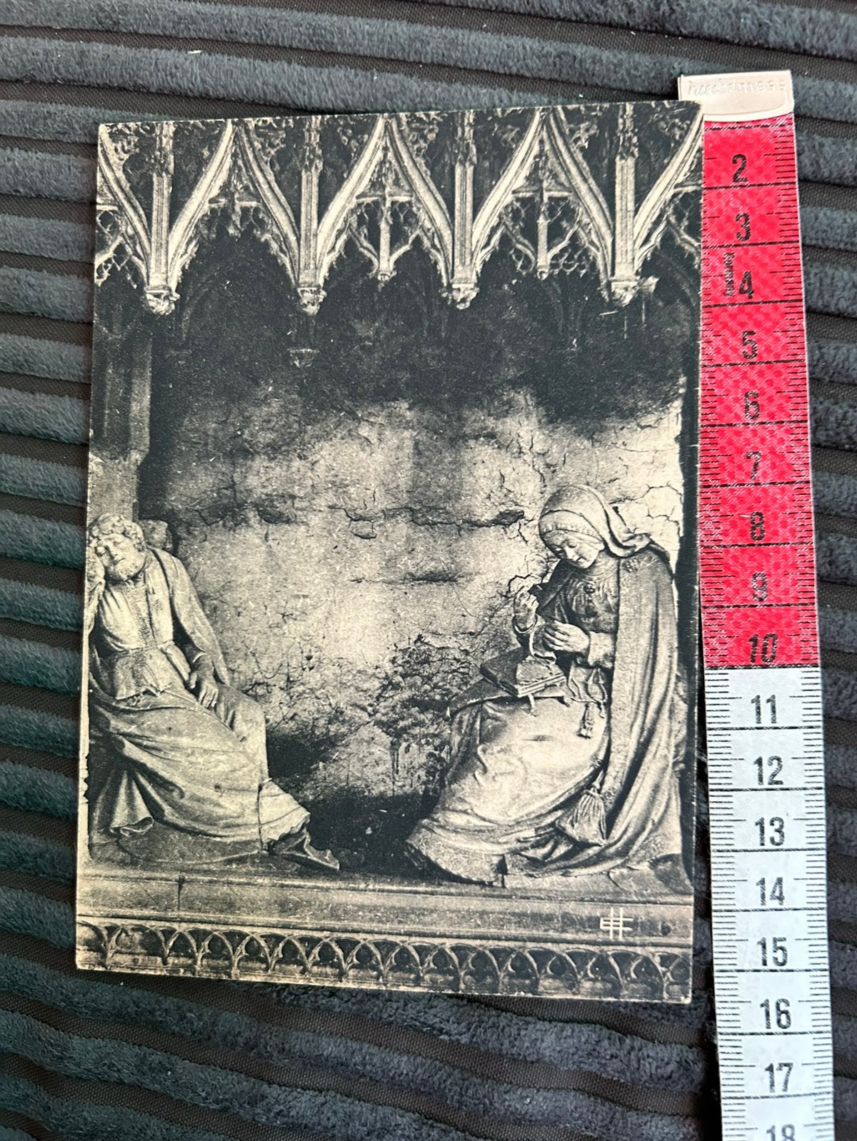 A.50. Oude kunstkaart religie Kathedraal de Chartres, Verzamelen, Ansichtkaarten | Themakaarten, Ophalen of Verzenden, 1980 tot heden