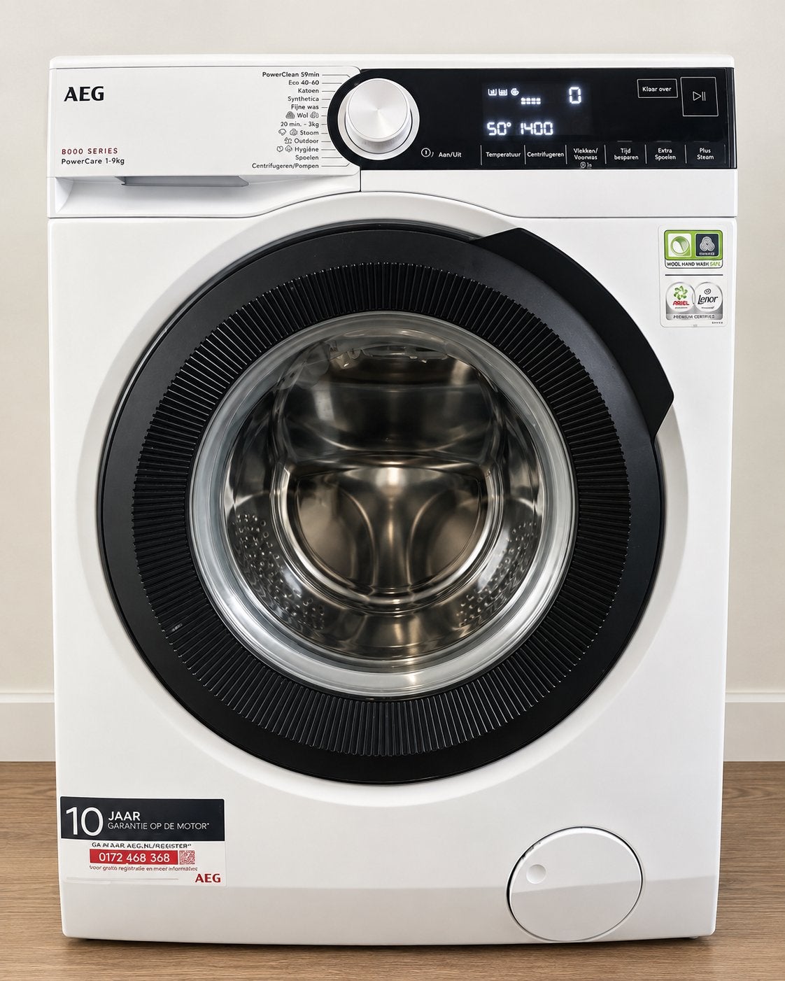 AEG 8000 Series PowerCare 9kg Wasmachine - ZGAN, Witgoed en Apparatuur, 1200 tot 1600 toeren, 8 tot 10 kg, Ophalen of Verzenden