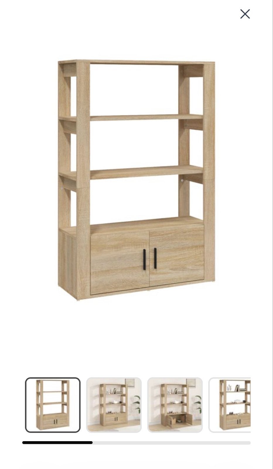 Nieuwe kast in doos - Boekenkast met deuren, Huis en Inrichting, Kasten | Boekenkasten, Ophalen, Nieuw, 50 tot 100 cm, 150 tot 200 cm