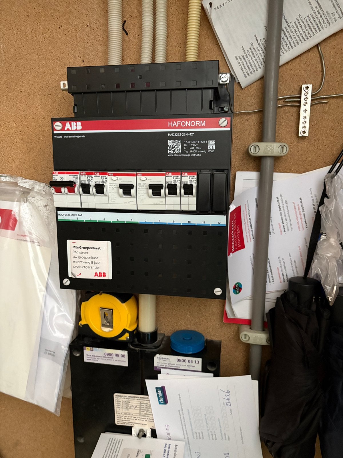 Goedkoop meterkast vervangen, Ophalen of Verzenden, Nieuw, ABB, Groepenkast