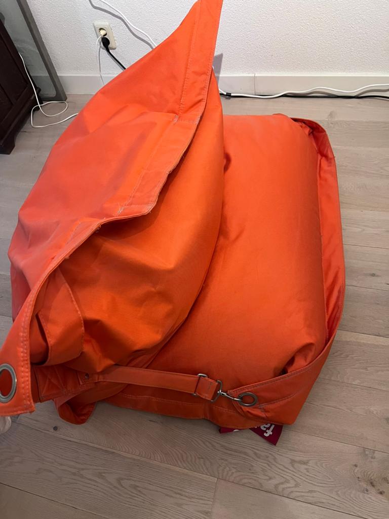 Fatboy zitzak voor buiten, Huis en Inrichting, Zitzakken, Ophalen, Zo goed als nieuw, Oranje, Zitzak