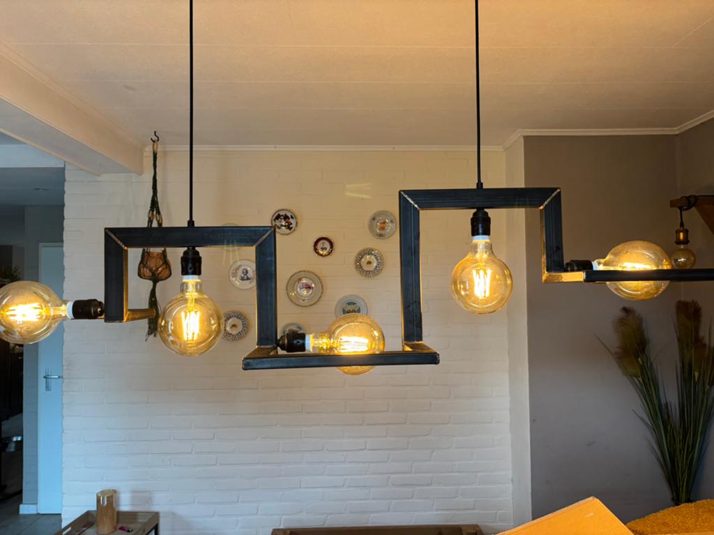 Goossens hanglamp, Ophalen, Zo goed als nieuw, Metaal