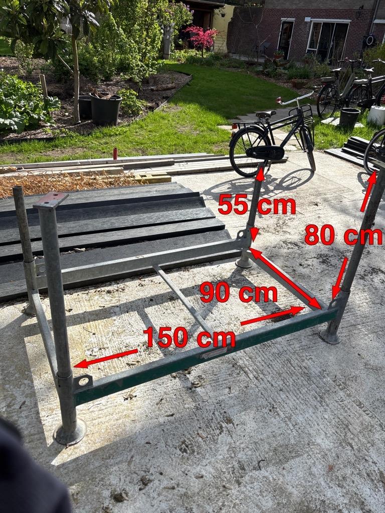 Hijsjuk / Stapeljuk - Robuust en Veelzijdig 150x90, Doe-het-zelf en Verbouw, Steigers, Ophalen, Gebruikt, Overige typen, Minder dan 2 meter