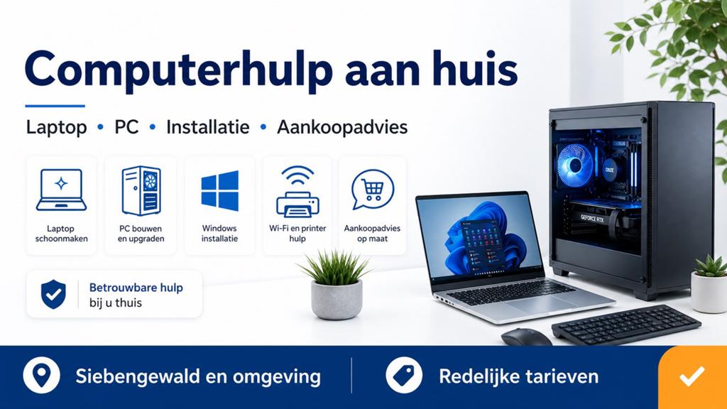IT hulp aan huis | Laptop, pc en installatie, Diensten en Vakmensen, Computer en Internet experts