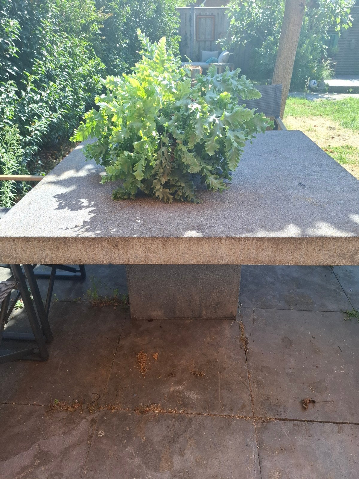 betonnen tuintafel, Ophalen, Gebruikt, Vierkant, Overige materialen