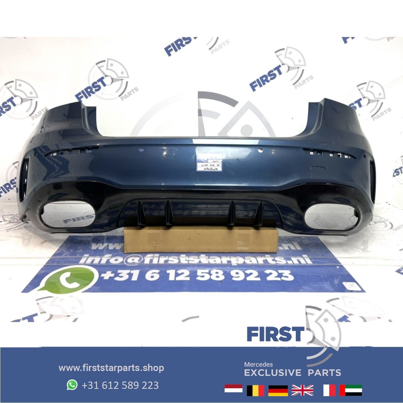 W177 A KLASSE 2022 A45 S AMG ACHTERBUMPER BLAUW Origineel Me, Gebruikt, -, Ophalen of Verzenden, Achter