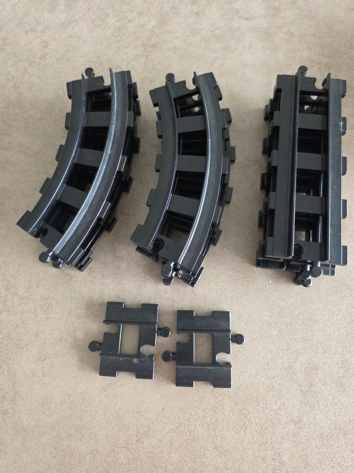 Duplo zwart treinrails set 2, Ophalen, Gelijkstroom, Rails, Overige merken