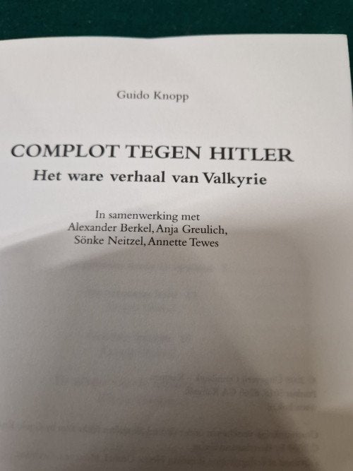 Boek complot tegen hitler, guido knoop, Ophalen of Verzenden