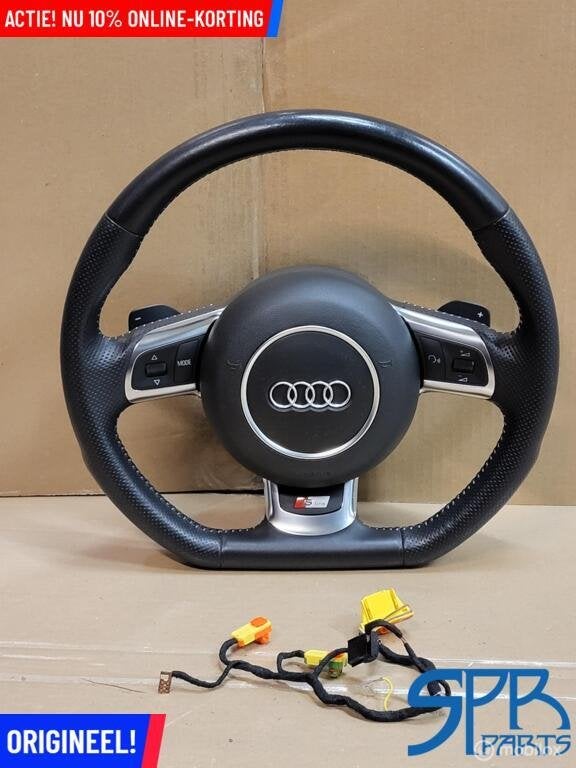 S3 A3 8P S-line TT 8J STUUR F1 MF AFGEVLAKT STUURWIEL AIRBAG