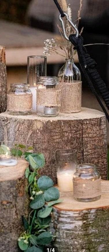 Glazen potjes voor kaarsjes - perfect voor bruiloftdecoratie, Ophalen, Gebruikt, Meerkleurig, Glas