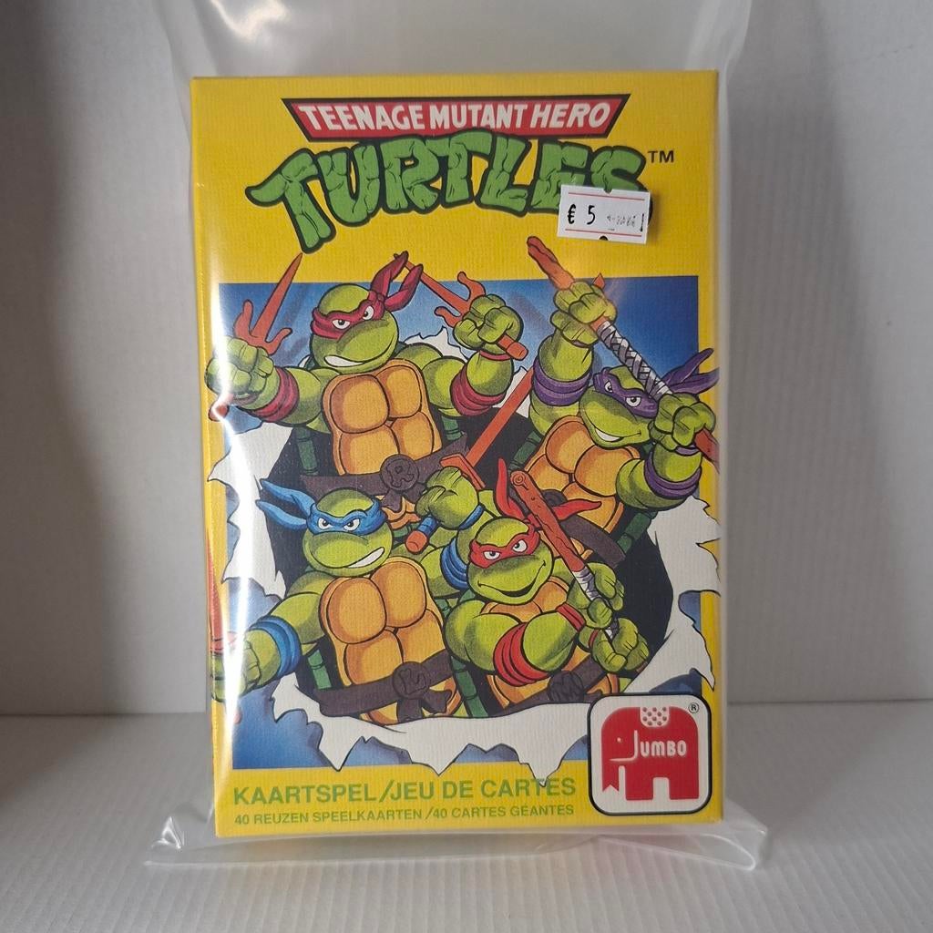 Vintage Teenage Mutant Hero Turtles Kaartspel ZGAN, Ophalen, Zo goed als nieuw, Jumbo