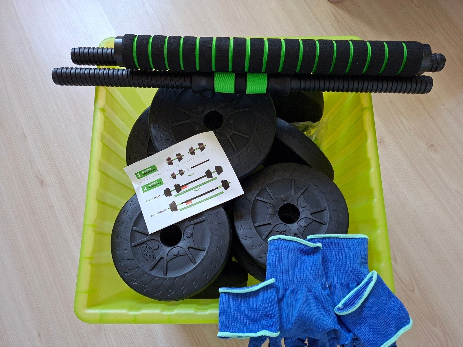 Complete Fitness Set: Halters, Gewichten, Push-up Board etc, Ophalen, Zo goed als nieuw, Benen, Dumbbell