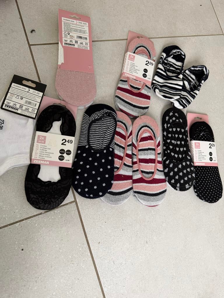 Diverse Zeeman Footies - Maat 35 t/m 42, Overige kleuren, Kousenvoetjes en Kniekousjes, Maat 35 t/m 38, Ophalen of Verzenden