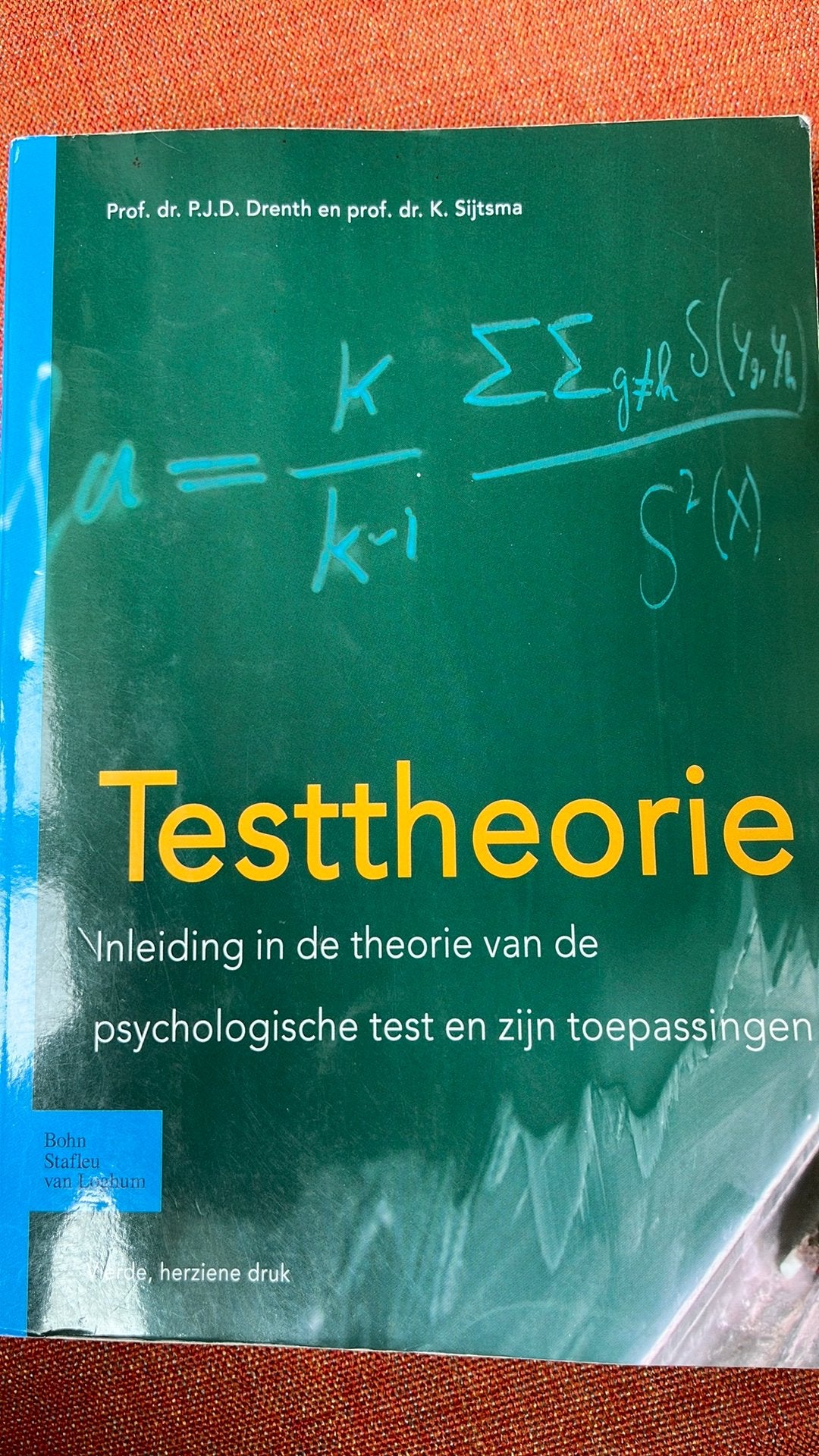 GRATIS P.J.D. Drenth - Testtheorie, Boeken, Gelezen, Ophalen of Verzenden, P.J.D. Drenth; K. Sijtsma, Overige onderwerpen