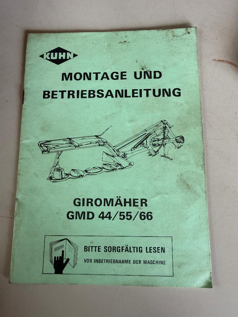 Montage en gebruikshandleiding voor kuhn gmd, Ophalen of Verzenden, Gelezen, Catalogus