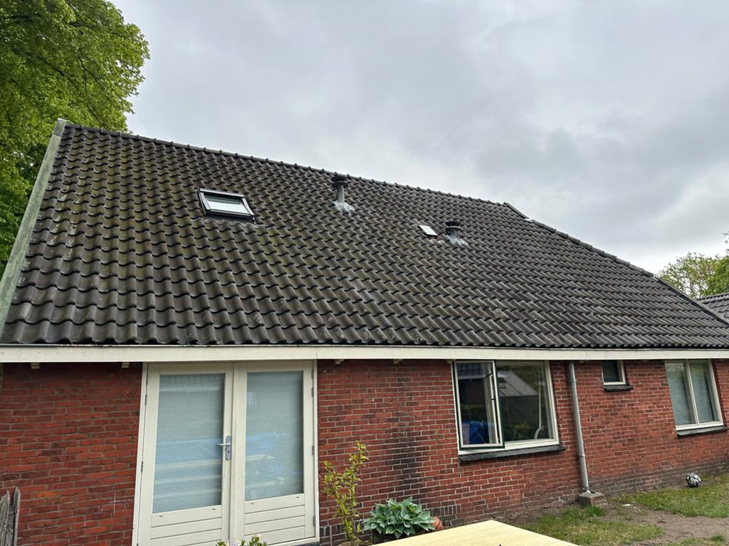 2500 Blauw gesmoorde dakpannen, zelf afhalen=gratis, Ophalen, Gebruikt, Steen of Klei, Blauw
