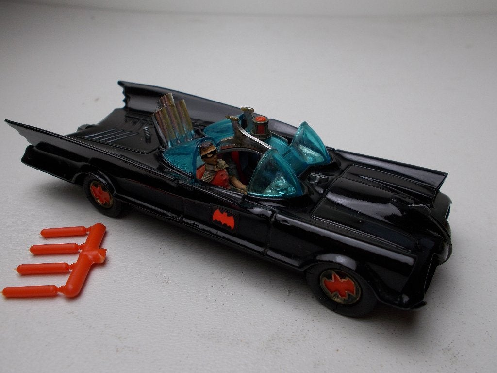 1966 Corgi Toys 267 BATMOBILE + FIGUURTJES! I.z.g.st! (-A-), Hobby en Vrije tijd, Ophalen of Verzenden, Zo goed als nieuw, Auto