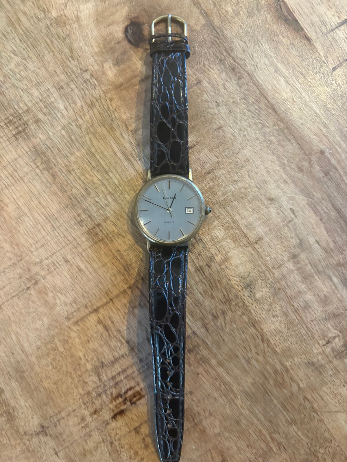 Edox horloge vintage, Ophalen of Verzenden, Staal, Overige merken, 1960 of later
