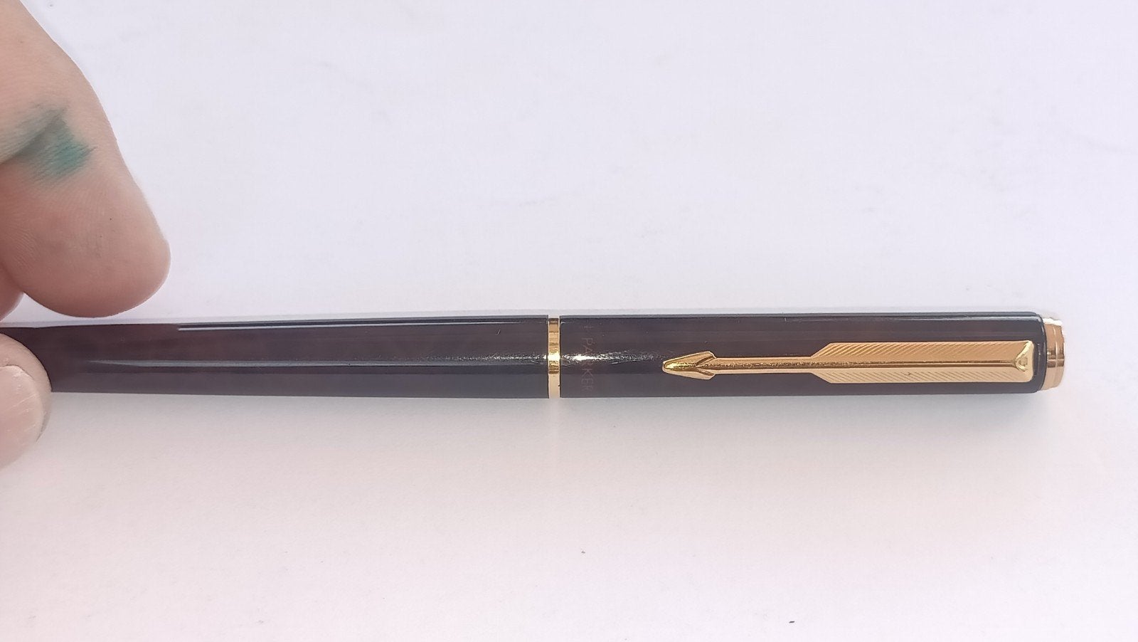 PARKER Classic Bruin Thuya Lak Vulpen - Jaren '80, Zeldzaam, Ophalen of Verzenden, Zo goed als nieuw, Vulpen, Parker