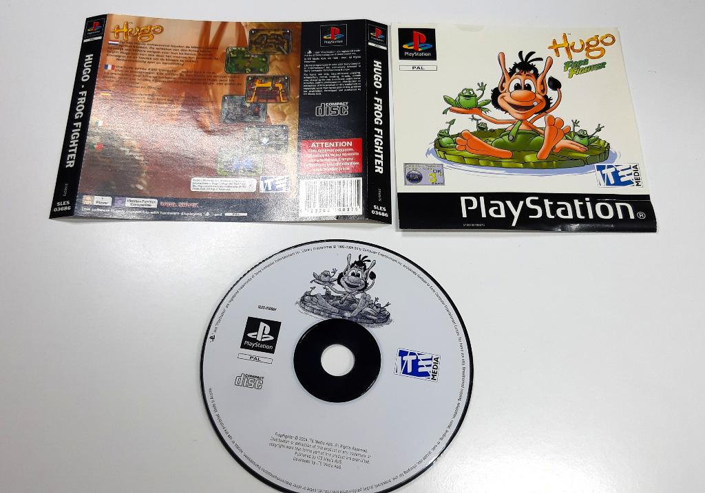 Hugo Frog Fighter PlayStation 1 Ps1, Spelcomputers en Games, Games | Sony PlayStation 1, Vechten, Verzenden, 2 spelers, Zo goed als nieuw