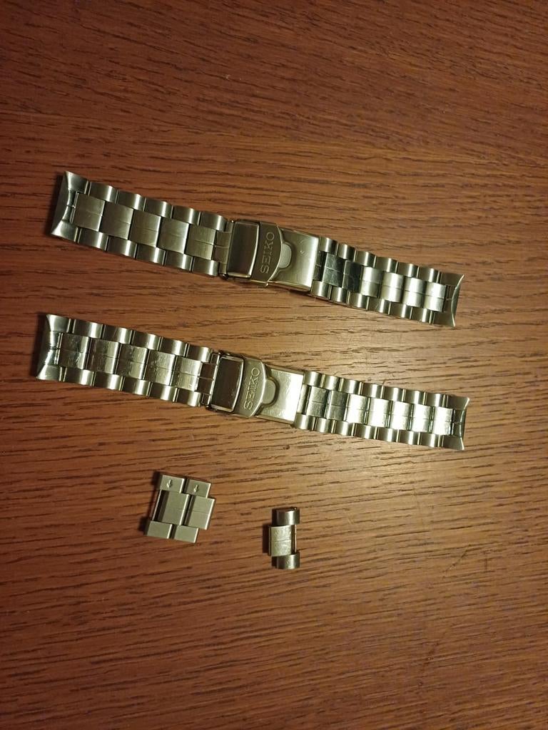 2x Seiko flightmaster bracelet 33P9-B-I, Gebruikt, Polshorloge, Ophalen of Verzenden, Seiko